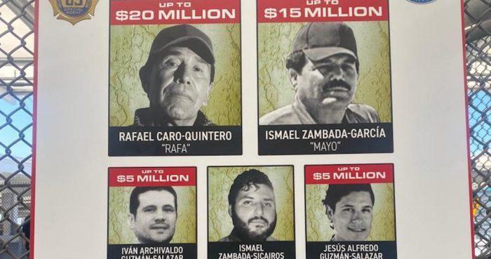 $!En la imagen donde aparece Rafael Caro Quintero la DEA ofrecía una recompensa de hasta 20 millones de dólares para quien aporte información que permita su captura.