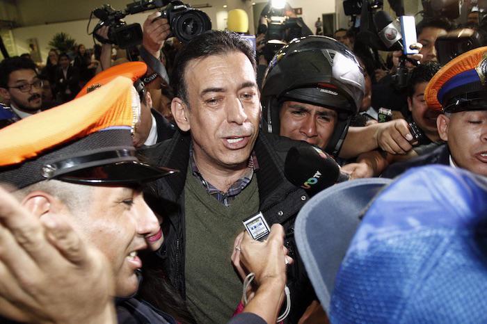 $!El exgobernador de Coahuila Humberto Moreira arriba a México luego de ser detenido en España. Foto: Cuartoscuro.