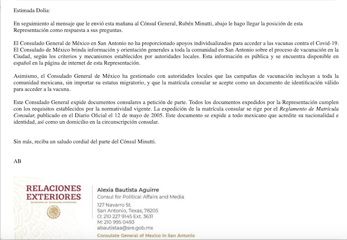 Con apoyo de Cónsul, Ministros de la SCJN van a vacunarse a Texas, revela columnista