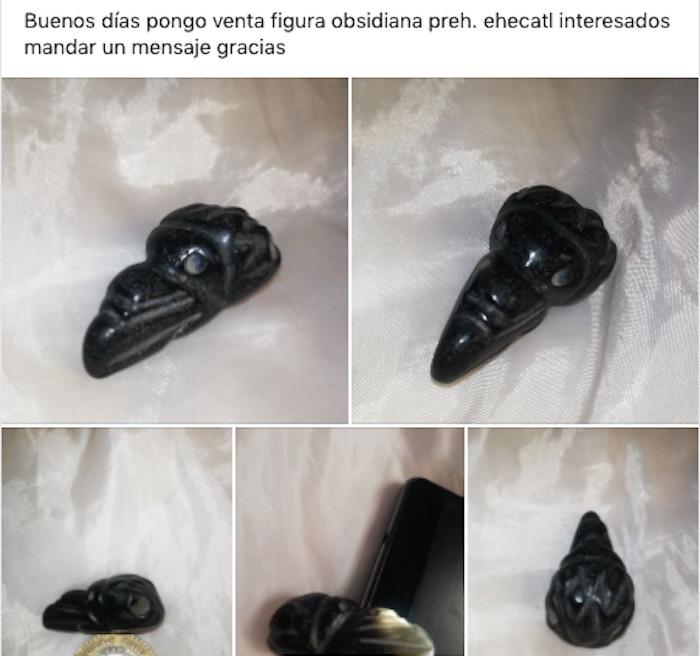 $!Usuario de Facebook ofrece una pieza de obsidiana negra.