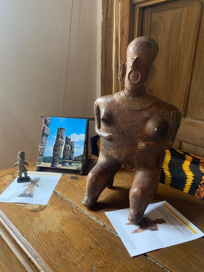 $!Se trata de dos estatuas de cuerpo entero y de una cabeza, todas ellas autentificadas por el Instituto Nacional de Antropología e Historia.