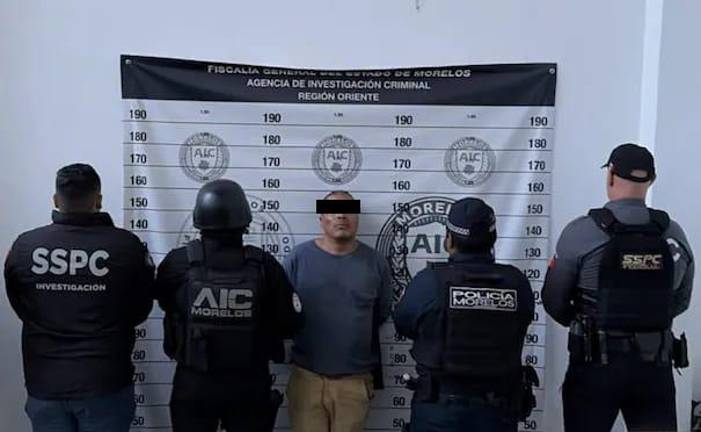 “El Trompas” fue identificado por la Fiscalía de Morelos como probable responsable del feminicidio de Claudia Tacoronte.