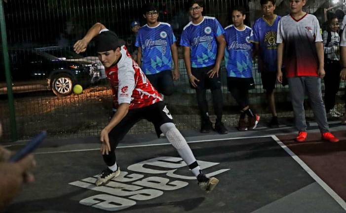 Las dos canchas inauguradas tienen las medidas reglamentarias.
