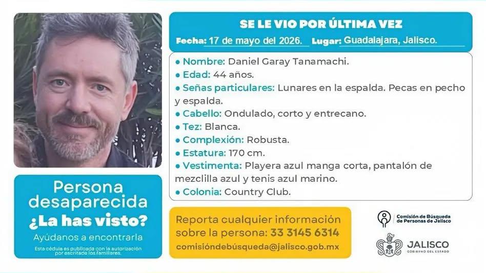 Daniel Garay, empresario sinaloense, desaparece en Guadalajara