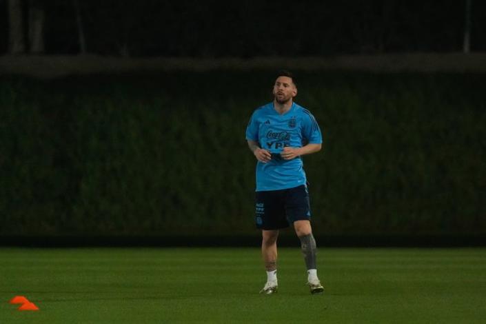 $!Lionel Messi hace entrenamiento diferenciado con Argentina