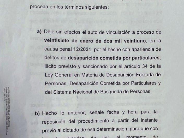 $!Conceden amparo a señalados de desaparecer a Margarito Álvarez en Los Mochis; queda sin efecto la vinculación a proceso