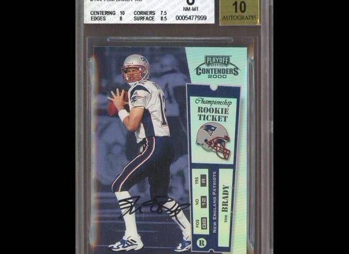 Venden por 1.32 millones un cromo de Tom Brady, el más caro de la historia