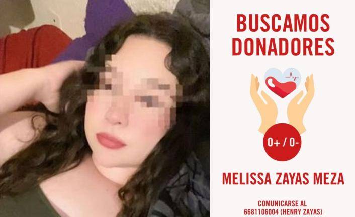 Familiares de Melissa Guadalupe solicitaron donadores de sangre tras el ataque ocurrido en el Ejido Mochis.