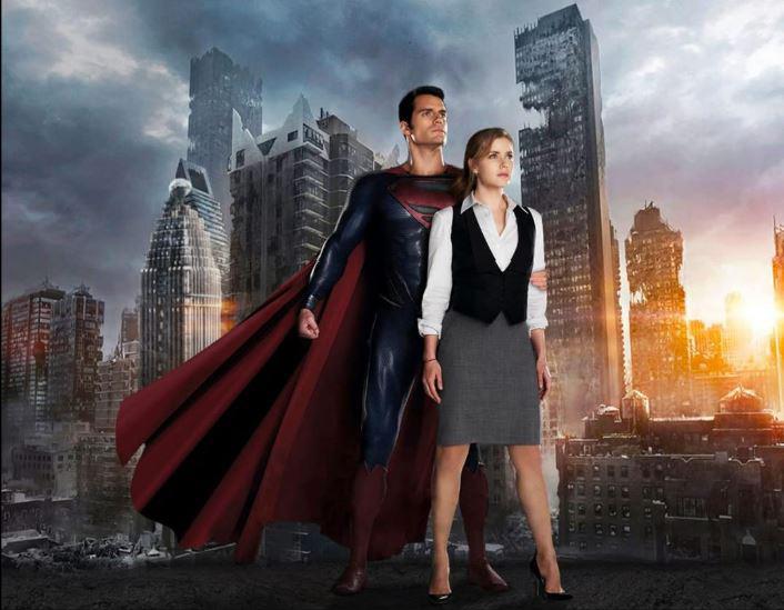 $!Henry Cavill junto a Amy Adams en El hombre de acero, en 2013.