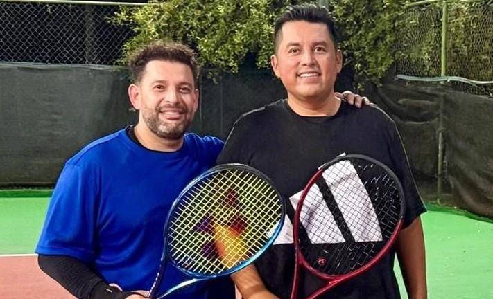 Juan Pablo Diaz y Gabriel Gomez, campeones categoría D, en el Torneo de Tenis Bajo Techo 2026.
