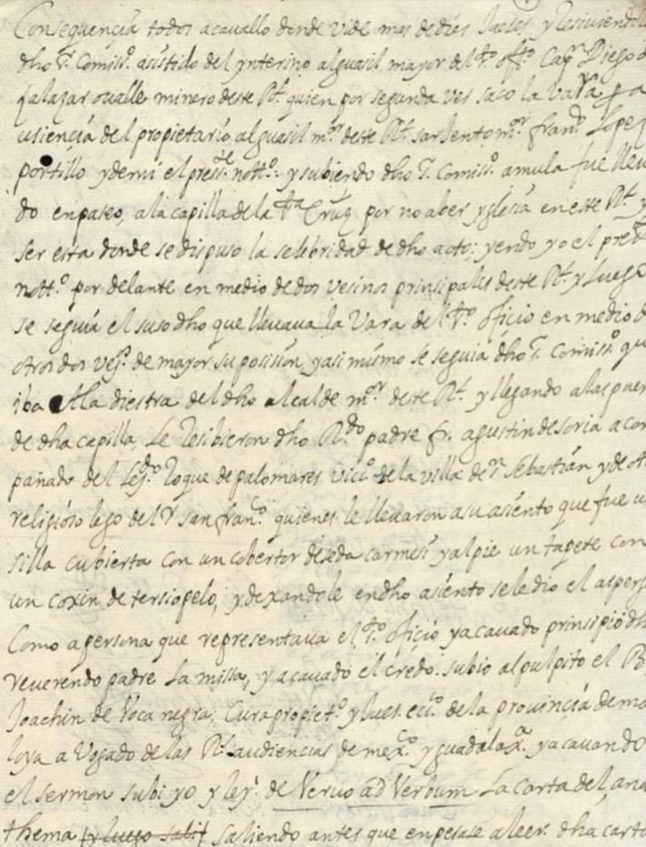 $!La Inquisición y el anatema en el Real de Minas de Nuestra Señora del Rosario