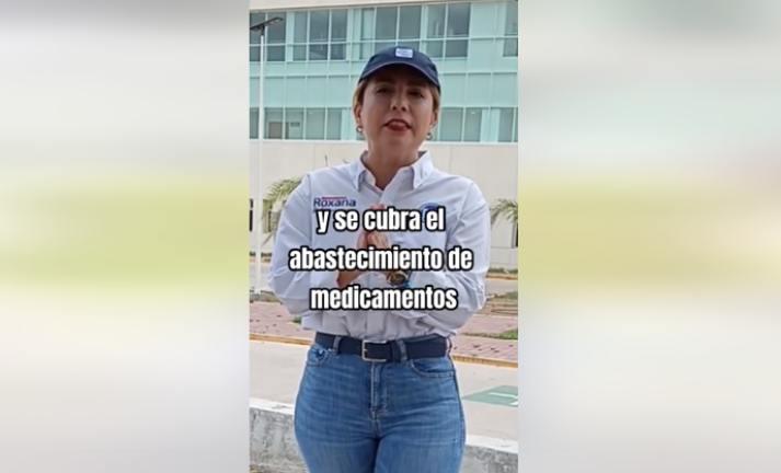 Roxana Rubio, dirigente del PAN Sinaloa, exige al Gobernador Rubén Rocha Moya terminar el nuevo Hospital General de Culiacán.