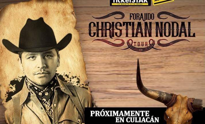Llegará Christian Nodal a Culiacán con su Tour Forajido