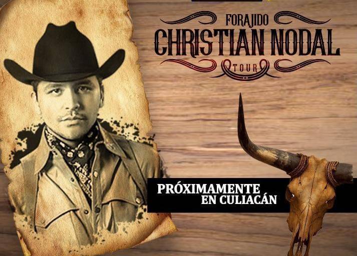 Llegará Christian Nodal a Culiacán con su Tour Forajido