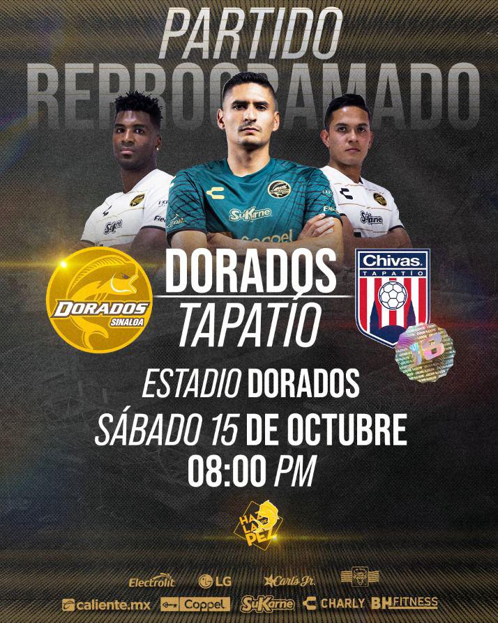 $!Dorados de Sinaloa jugará duelo suspendido por lluvia ante Tapatío en octubre
