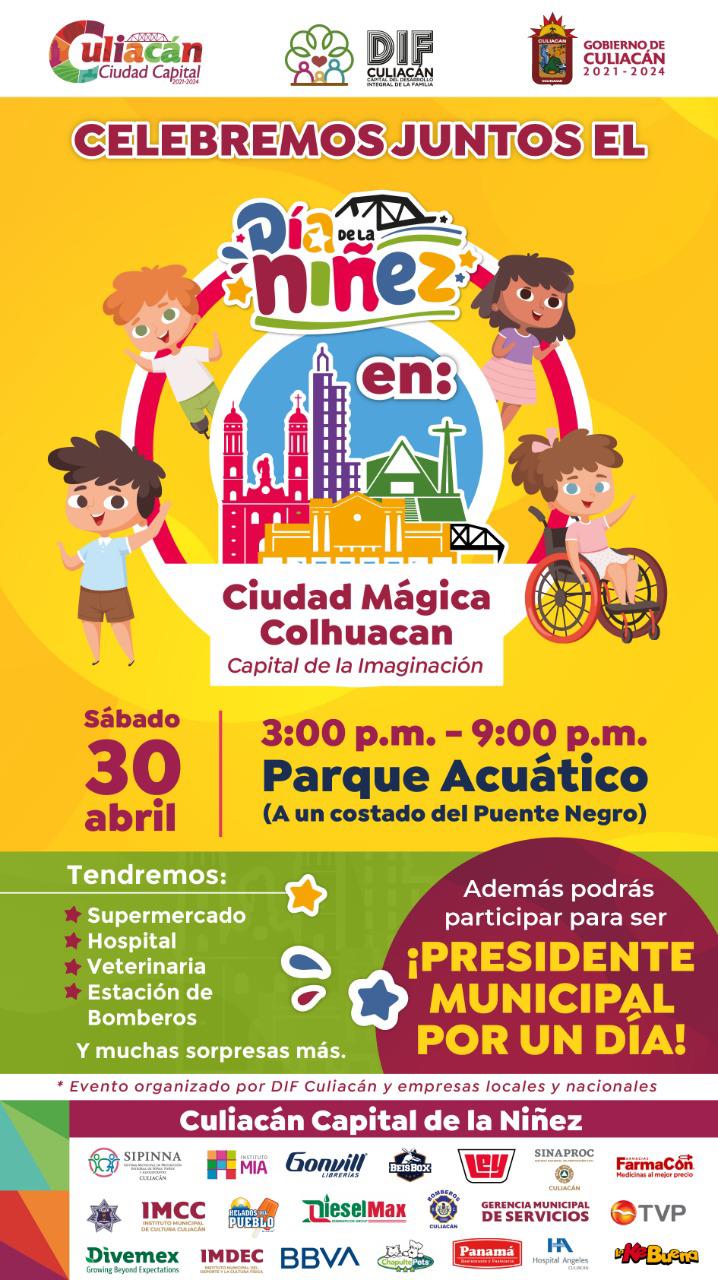 $!Anuncian festejo del Día del Niño en Culiacán; un menor podrá ser Presidente Municipal por un día