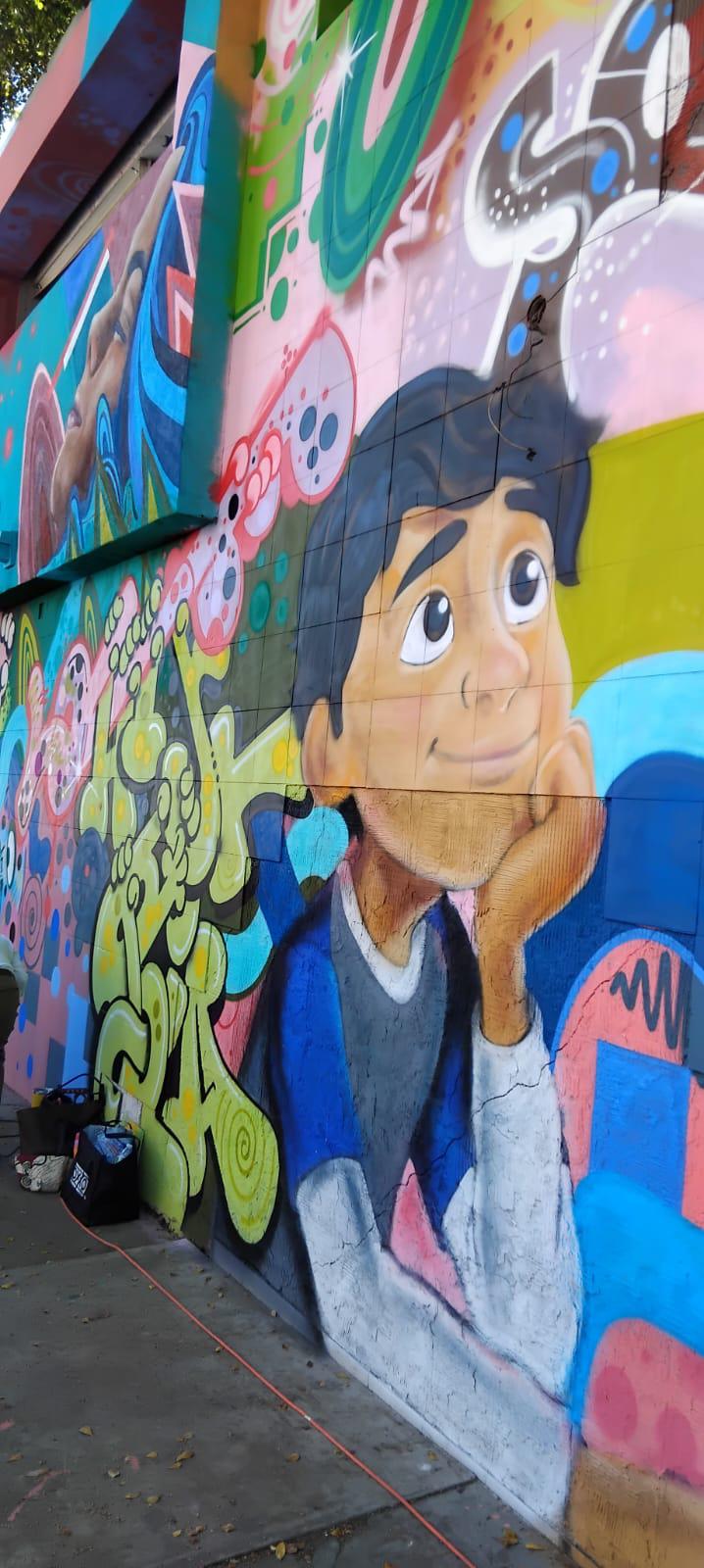 $!Inauguran mural ‘Palabras que nos unen’ para rescatar un espacio emblemático del Centro de Culiacán