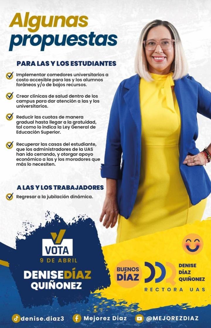 $!Jesús Madueña y Denise Díaz intensifican campaña en carrera por la Rectoría de la UAS