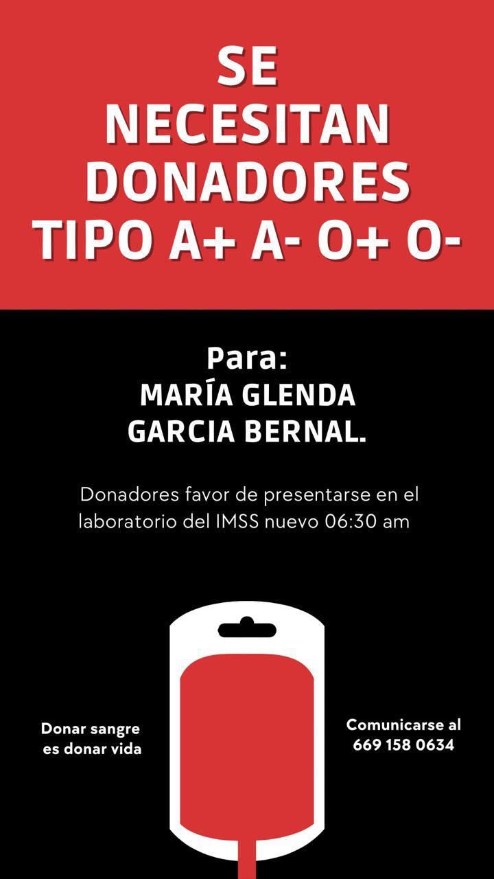 $!Se necesitan donadores para periodista María Glenda García