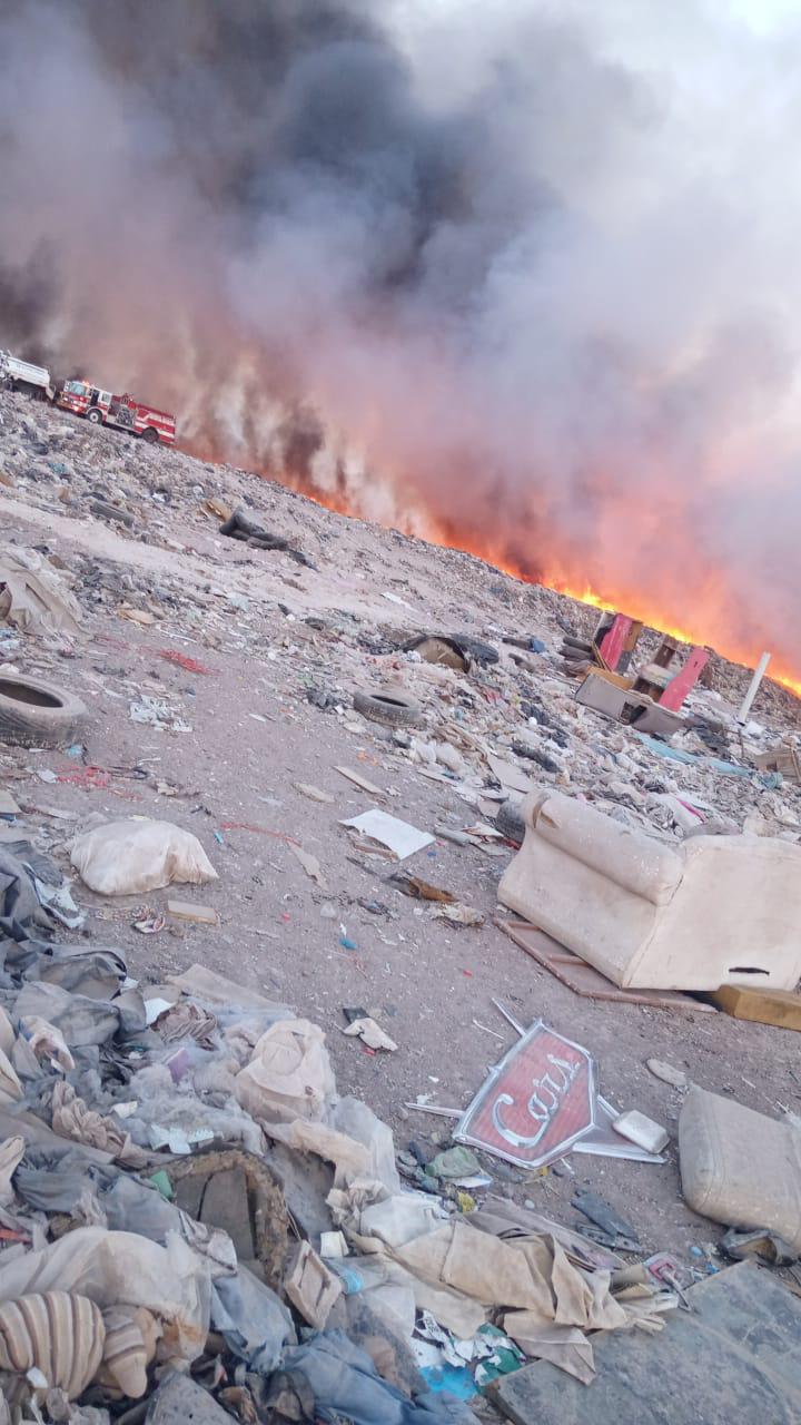 $!Se incendia basurón municipal de Culiacán