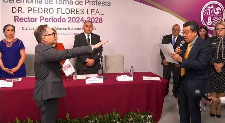 Rinde protesta Pedro Flores Leal como nuevo Rector de la UAdeO