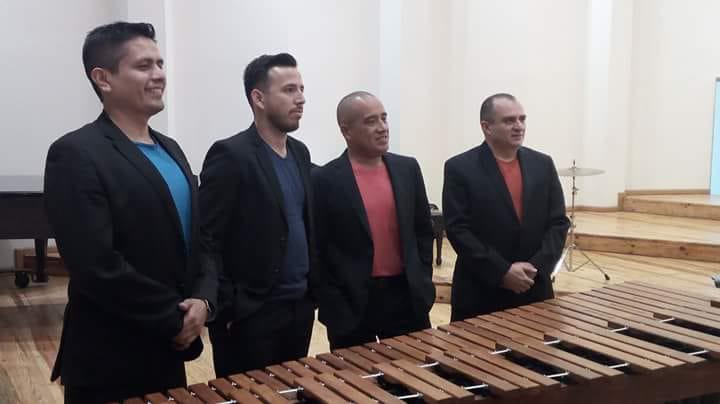$!Max Carreón, junto a integrantes de SAFA Ensamble de Percusiones, agrupación con la que participará en el Festival Internacional Cervantino 2026.