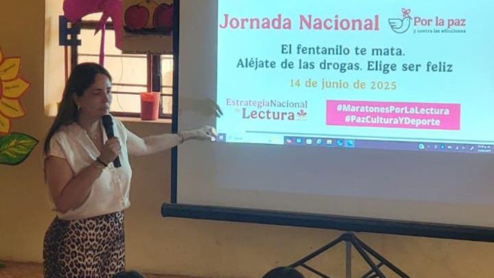 $!Alumnos de secundaria en Rosario se unen a la Jornada Nacional por La Paz y contra las adicciones