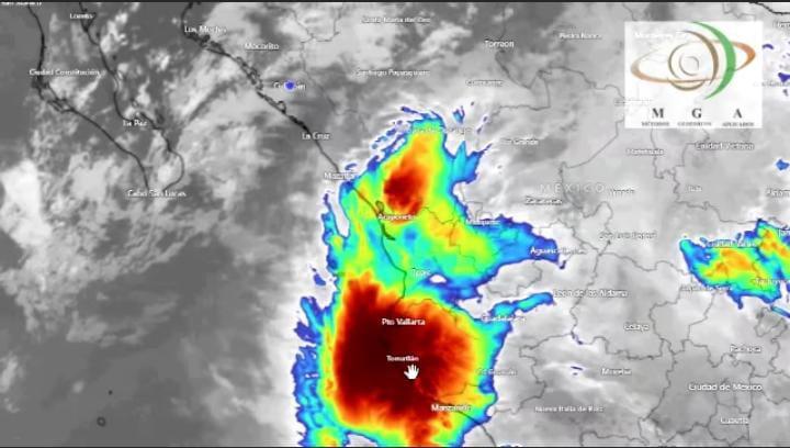 Probabilidad de lluvias para Sinaloa durante este viernes.