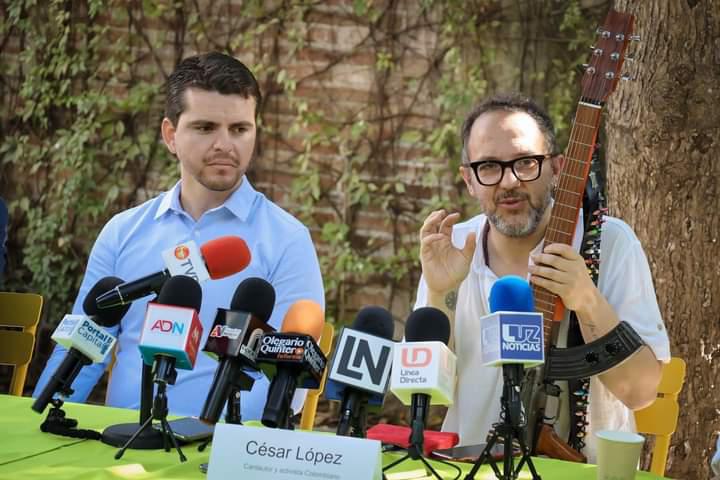 El artista colombiano César López ofrecerá concierto en Culiacán con su ‘escopetarra’