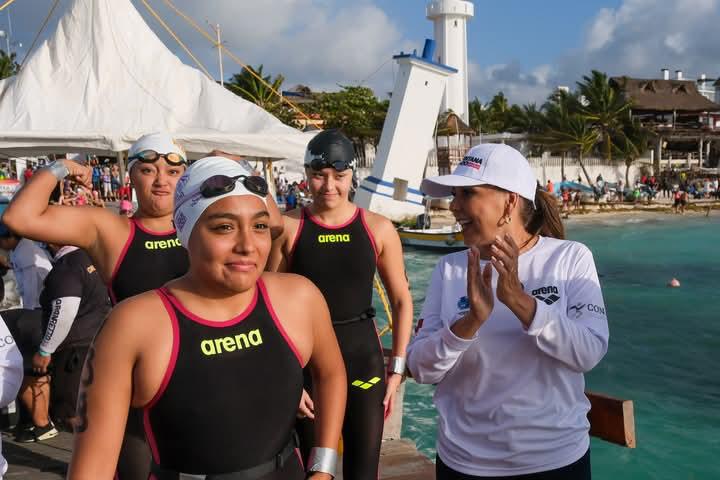 $!Califican 3 mazatlecos a la final de la Olimpiada Nacional de Aguas Abiertas