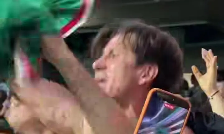 Así festejó el Tilón Chávez.