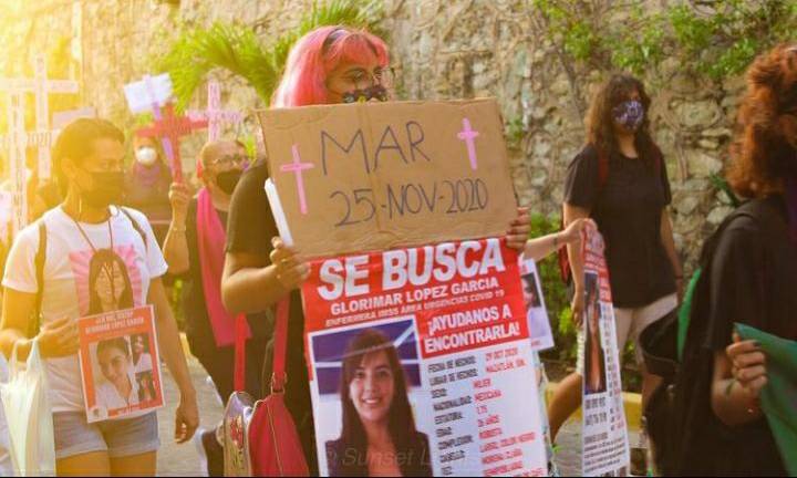 El miércoles se salió a marchar por Glorimar y 19 mujeres más desaparecidas en Mazatlán.