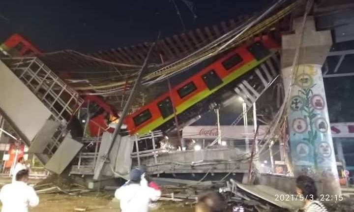 Los vagones colapsados en el sistema de transporte colectivo de la capital del País.