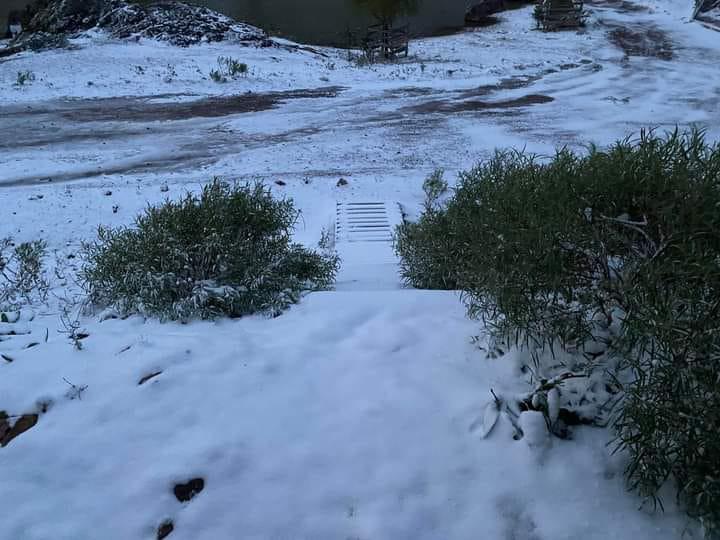 $!Nevado amanecer sorprende a la comunidad de Santa Gertrudis, en Badiraguato
