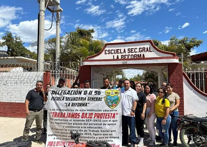 Denuncian falta de personal en secundaria de La Reforma, Angostura, y acusan omisión de autoridades