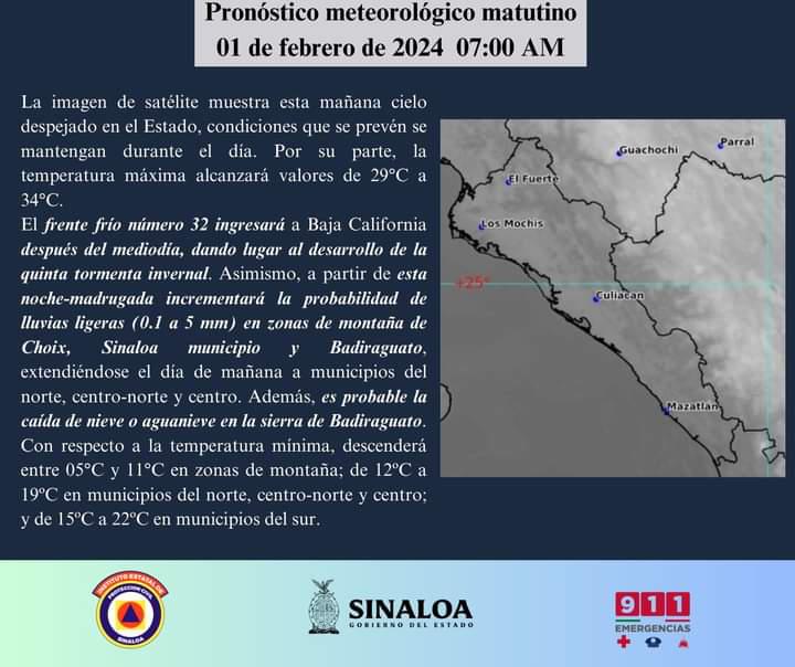 $!Sinaloa recibe febrero con quinta tormenta invernal... pero seguirá el calor