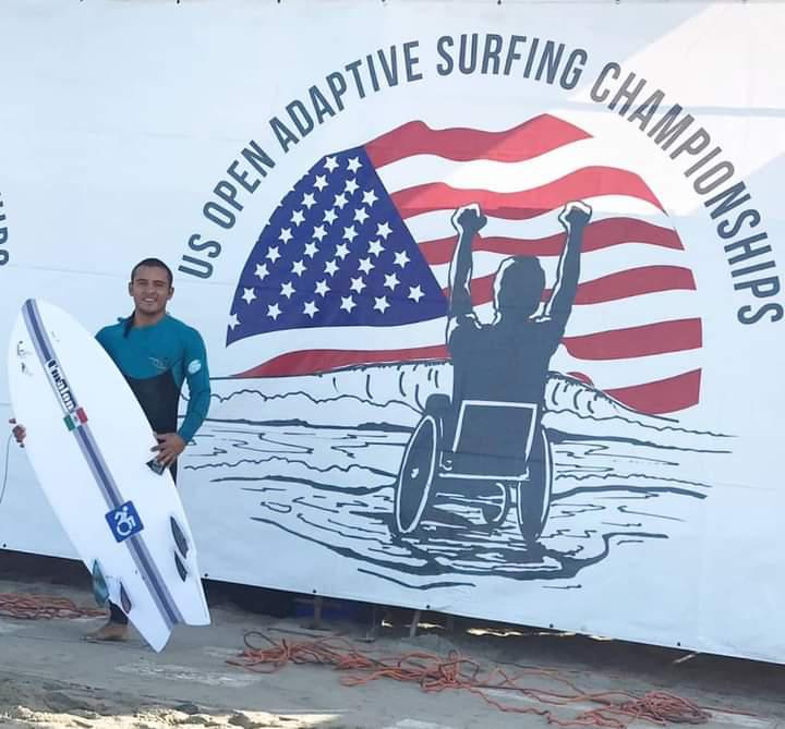 $!Martín ‘Shutama’ Díaz domina las olas y se cuelga el bronce en el US Open Adaptive Surfing