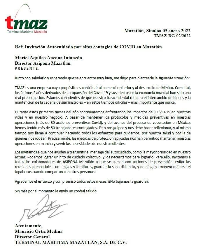 $!Muelle portuario, donde llegan cruceros a Mazatlán, reporta más de 50 trabajadores enfermos de Covid