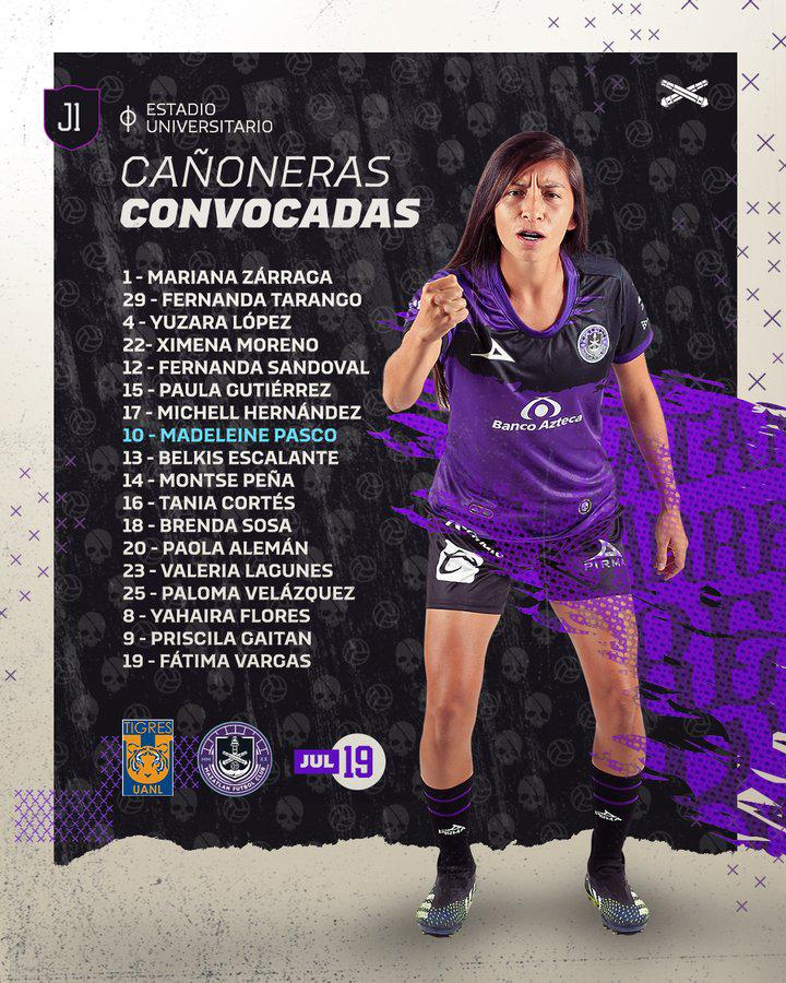 $!Listas Cañoneras para su debut este lunes en el Apertura 2021 de la Liga MX Femenil