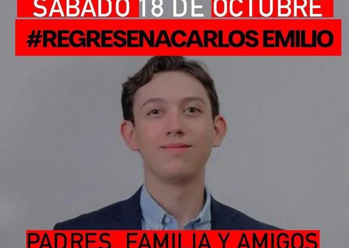 Convocan a marcha pacífica en Mazatlán, por Carlos Emilio, desaparecido en el puerto