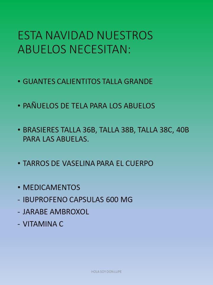 $!Llaman a ‘apadrinar’ a abuelitos del Asilo de Ancianos de Mazatlán esta Navidad