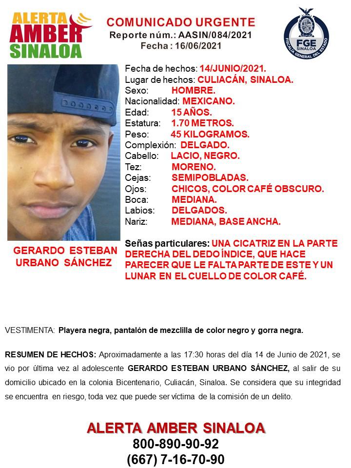 $!Encienden en Culiacán alertas Ámber por desaparición de cuatro jóvenes entre 13 y 15 años
