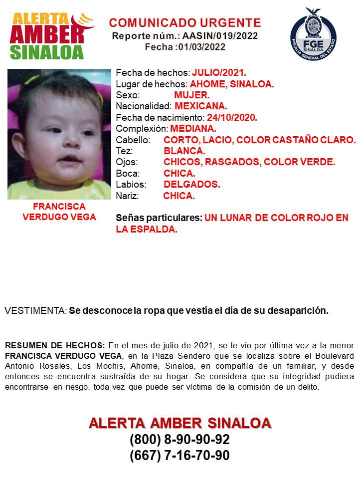 $!Emiten Alerta Amber por bebé que desapareció en plaza comercial de Los Mochis