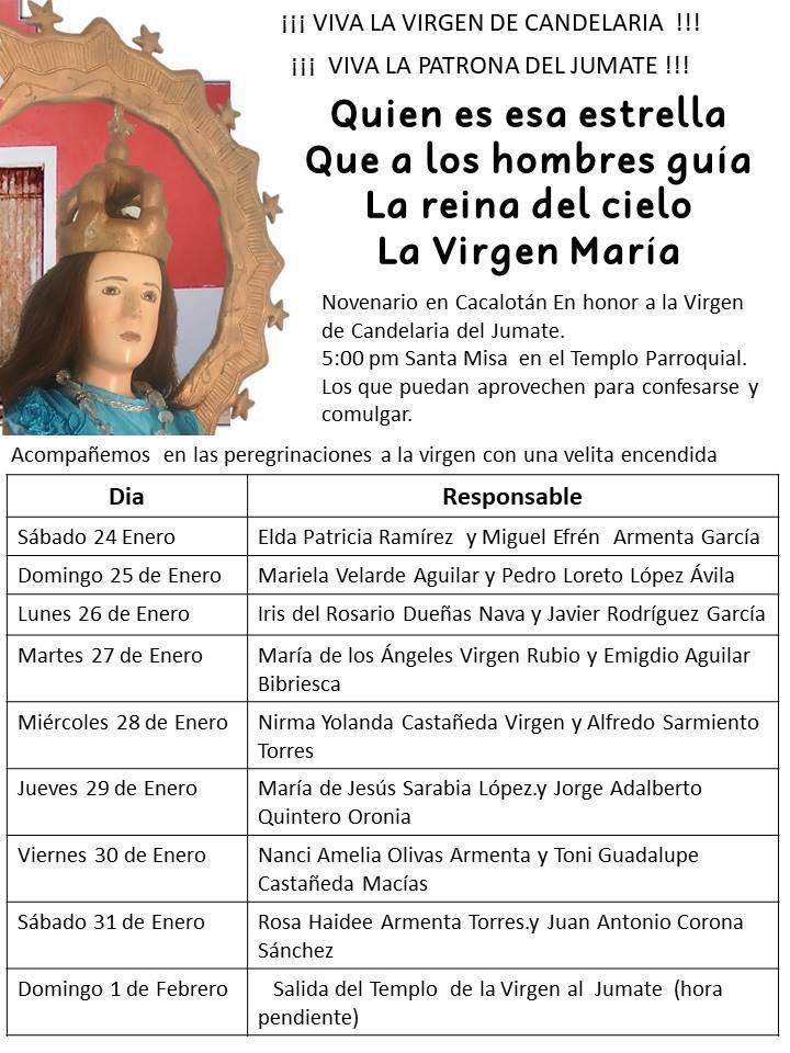 $!Comunidades de Rosario toman medidas para celebrar a la Virgen de la Candelaria ante inseguridad