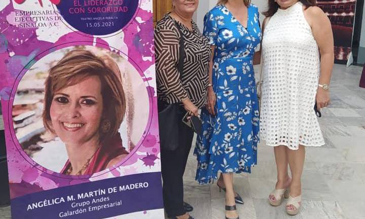 Angélica Martín de Madero recibió el Galardón Empresarial 2020-2021