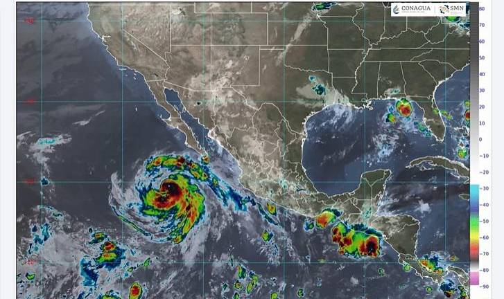 La circulación de ‘Marie’ refuerza la posibilidad de lluvias puntuales intensas en Baja California Sur