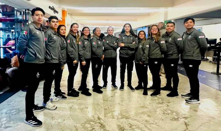 La delegación nacional de parataekwondo en su viaje a Asia.