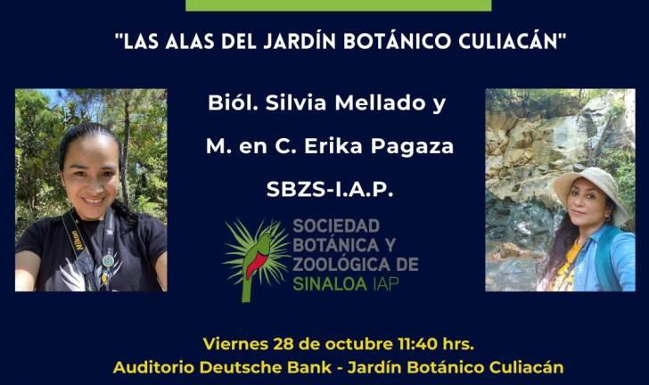 Invitación al Primer Festival de Aves Migratorias en el Jardín Botánico de Culiacán.