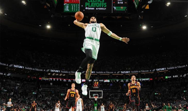 Jayson Tatum fue la figura ofensiva de los Celtics.