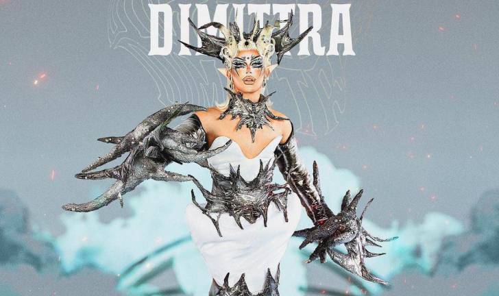 Dimittra imprimió su sello “alienígena” en su atuendo promocional para la sexta temporada de La Más Draga.
